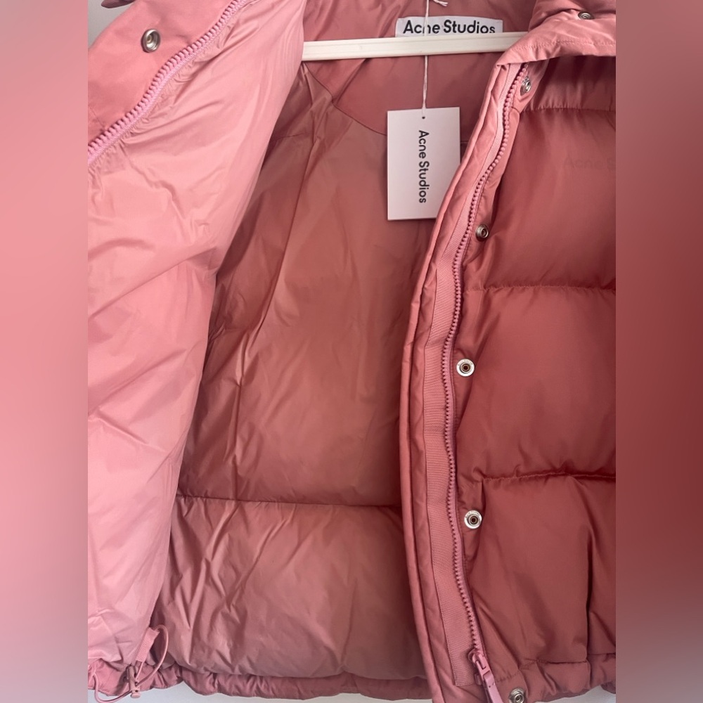 NWT Acne Studios Down Puffer Jacket - Pink - Picture 12 of 16